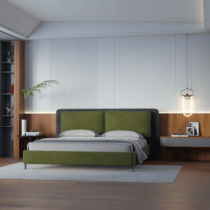 Giovanna Double Bed with Elegant Headboard