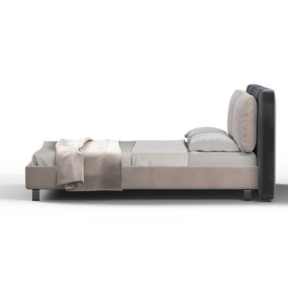 Giovanna Double Bed with Elegant Headboard