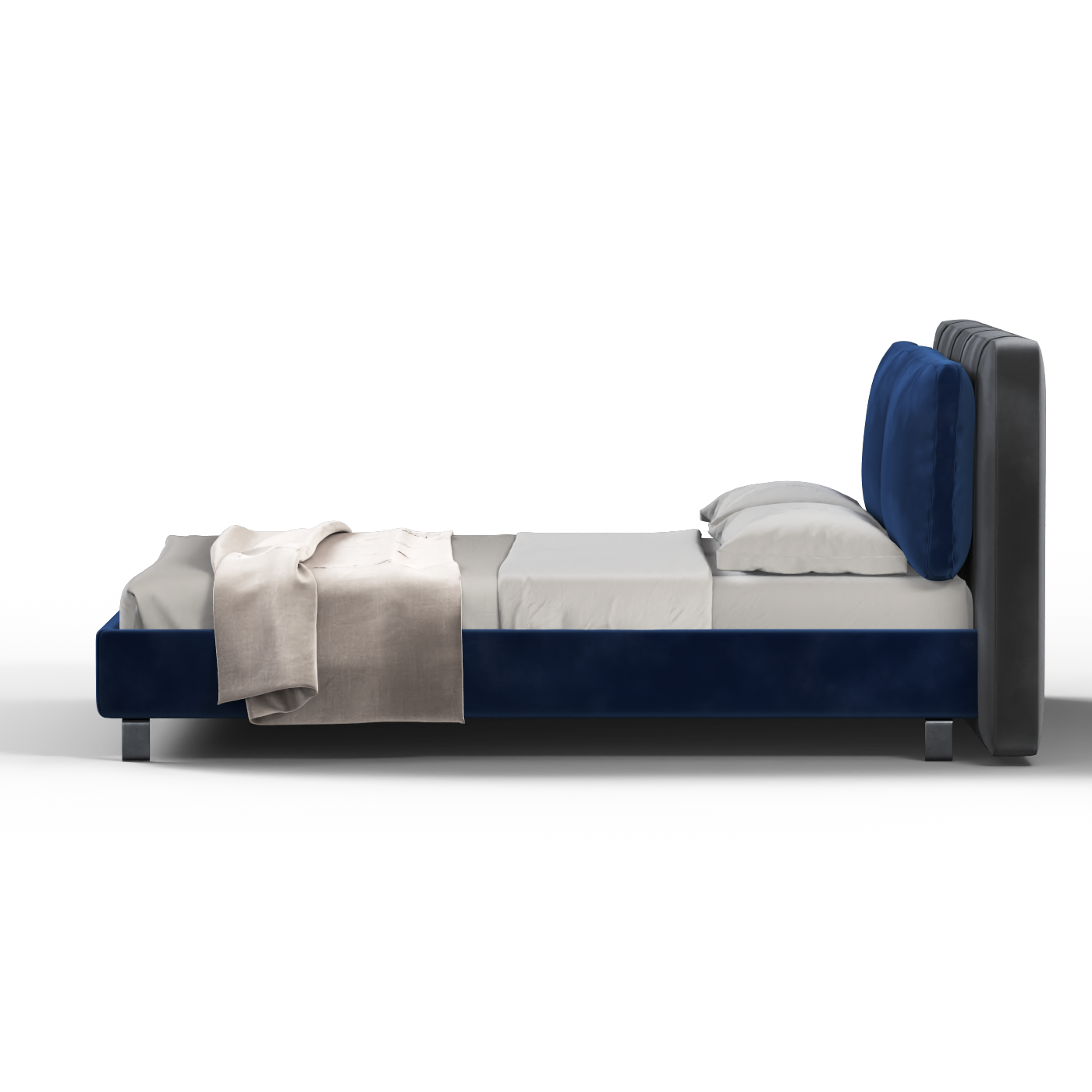 Giovanna Double Bed with Elegant Headboard