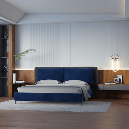 Giovanna Double Bed with Elegant Headboard