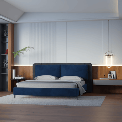Giovanna Double Bed with Elegant Headboard