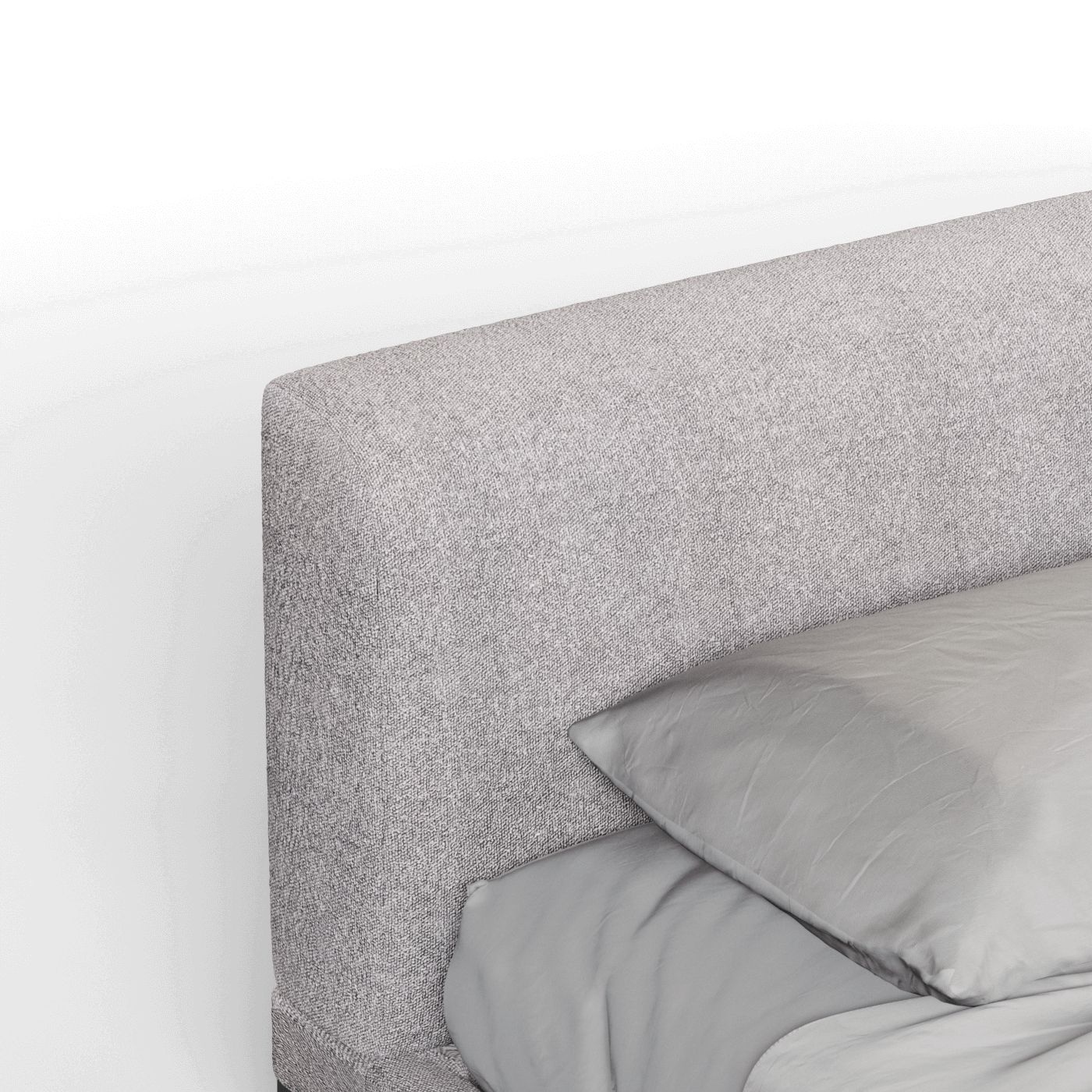 Lit double rembourré Infinity avec tête de lit élégante