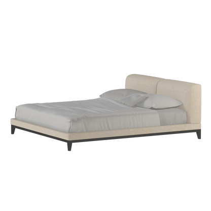 Infinity Upholstered Double Bed with Elegant Headboard
