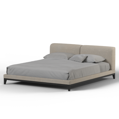 Infinity Upholstered Double Bed with Elegant Headboard