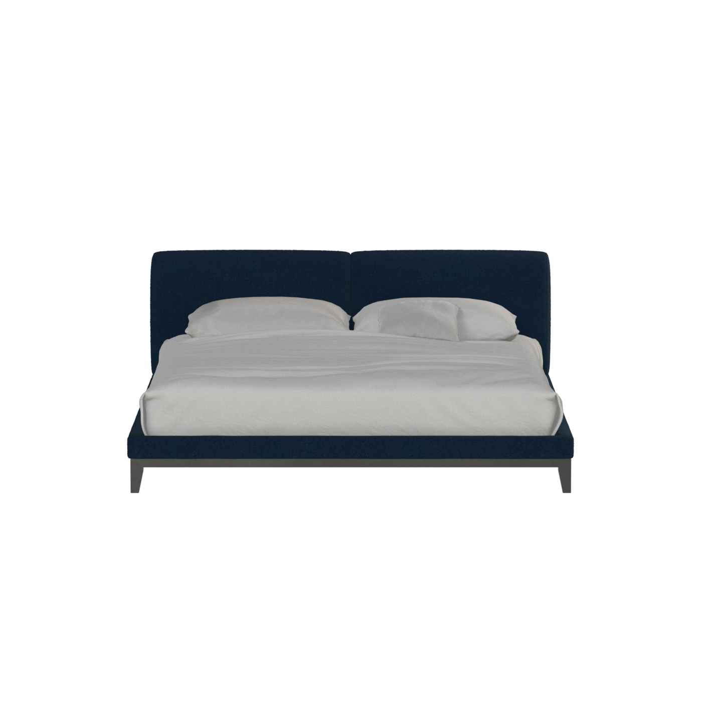 Infinity Upholstered Double Bed with Elegant Headboard