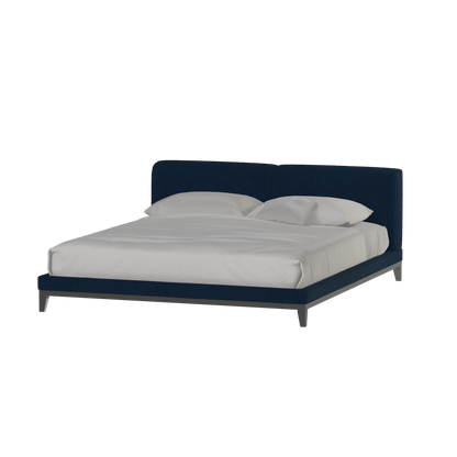 Infinity Upholstered Double Bed with Elegant Headboard