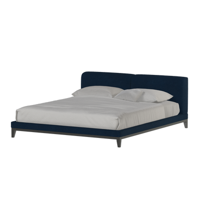 Infinity Upholstered Double Bed with Elegant Headboard