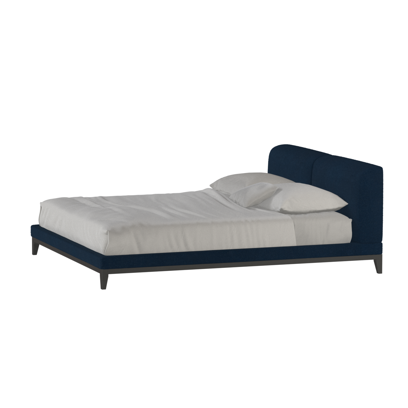 Infinity Upholstered Double Bed with Elegant Headboard