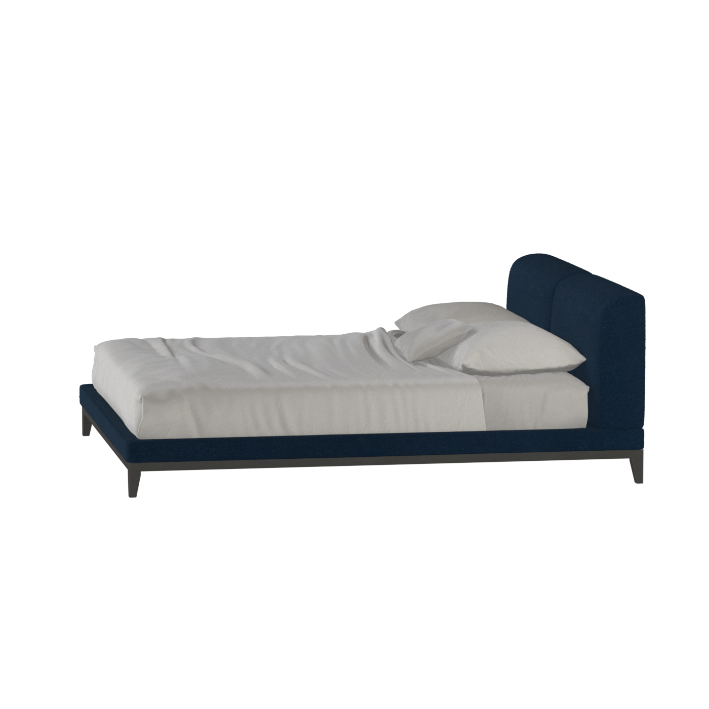 Infinity Upholstered Double Bed with Elegant Headboard