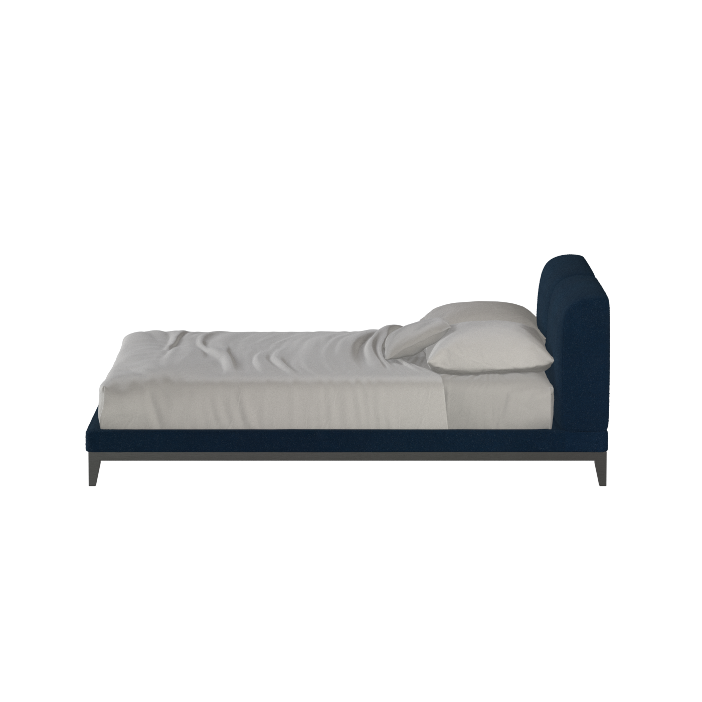 Infinity Upholstered Double Bed with Elegant Headboard