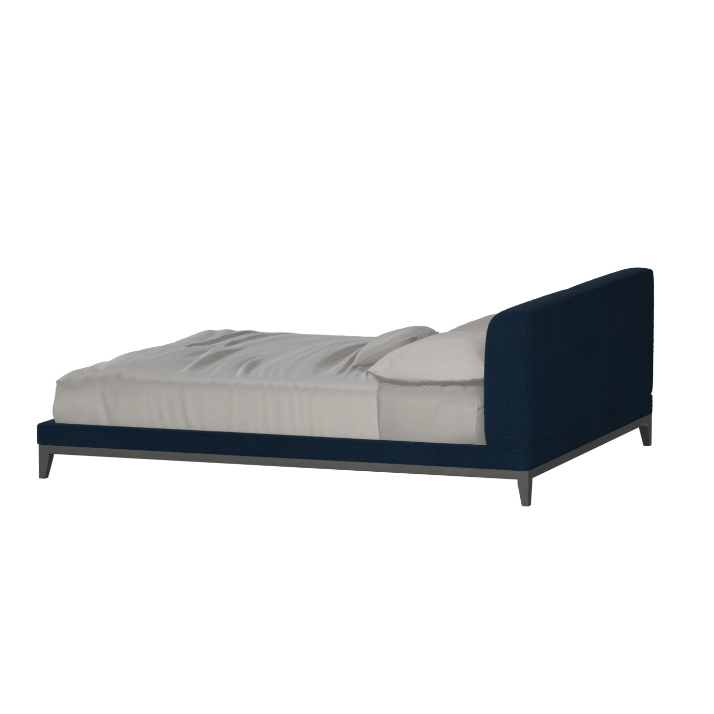 Infinity Upholstered Double Bed with Elegant Headboard