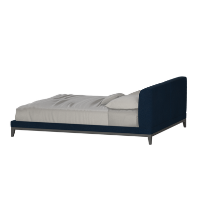 Infinity Upholstered Double Bed with Elegant Headboard