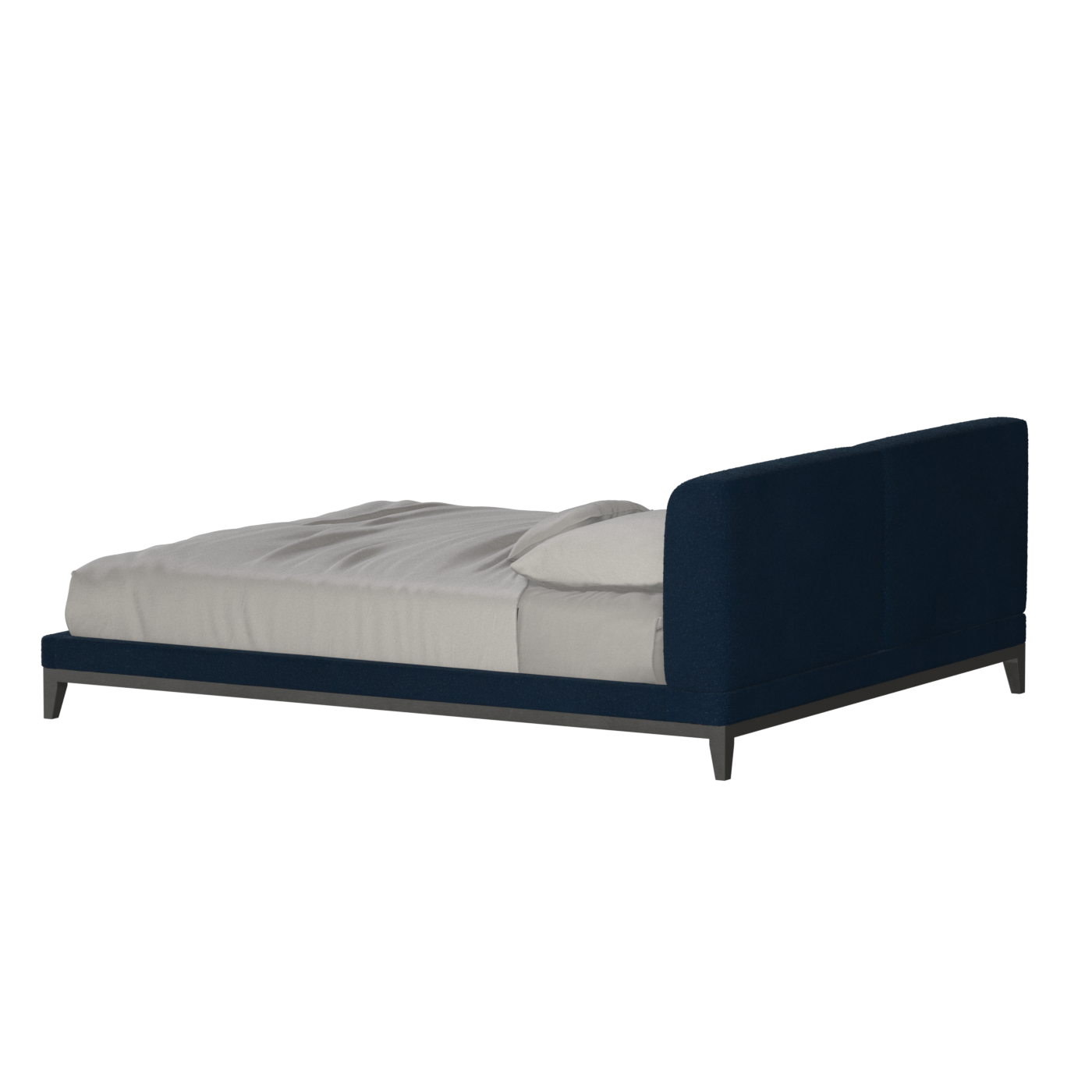 Infinity Upholstered Double Bed with Elegant Headboard