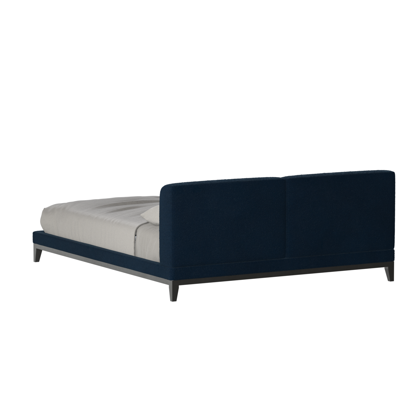 Infinity Upholstered Double Bed with Elegant Headboard