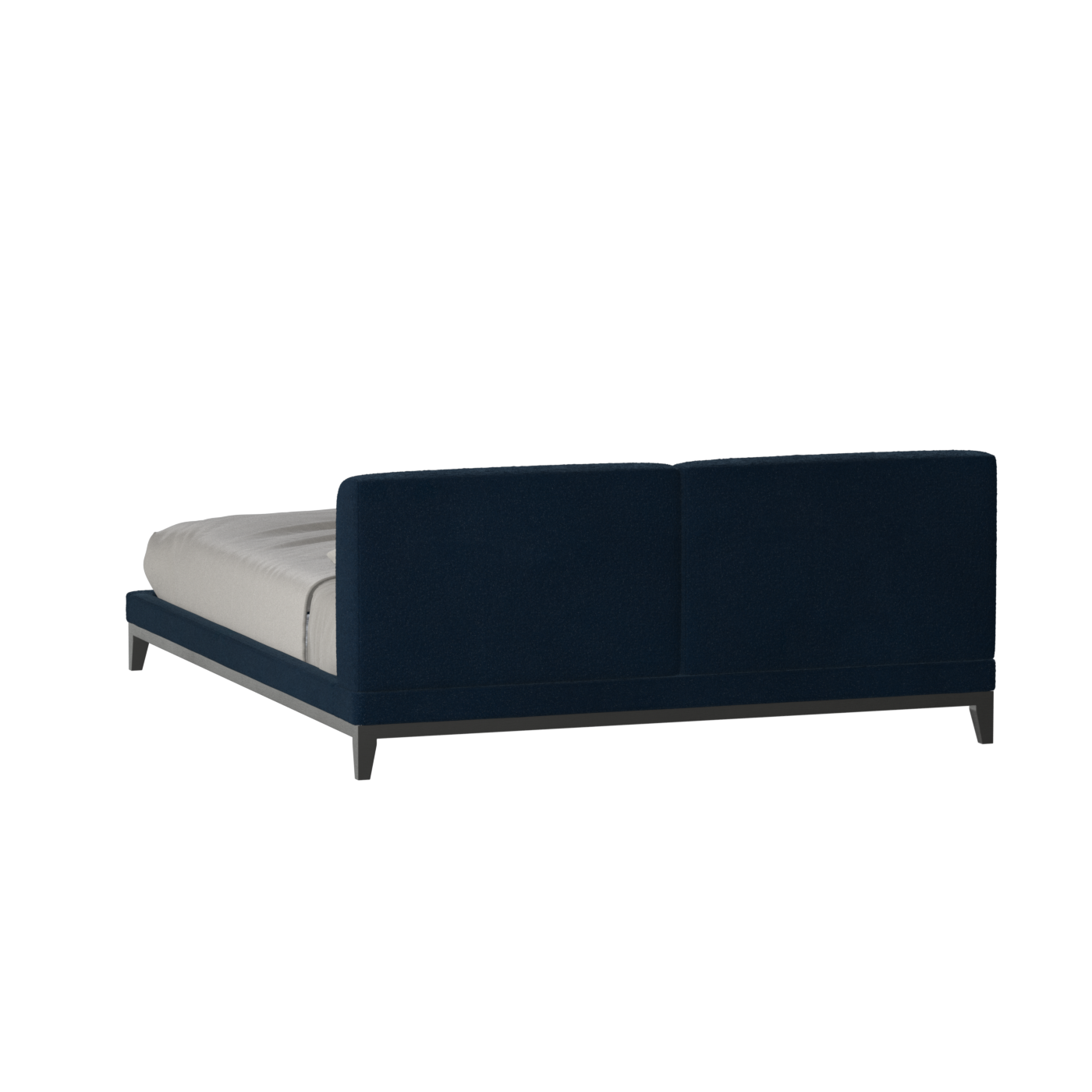 Infinity Upholstered Double Bed with Elegant Headboard