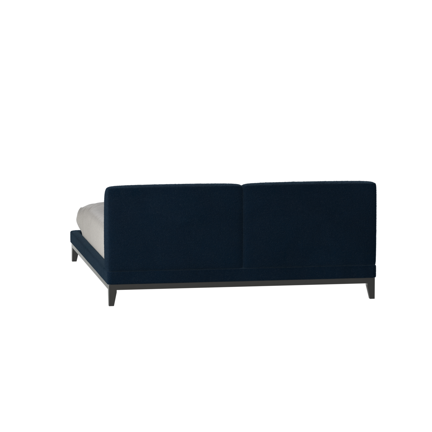 Infinity Upholstered Double Bed with Elegant Headboard
