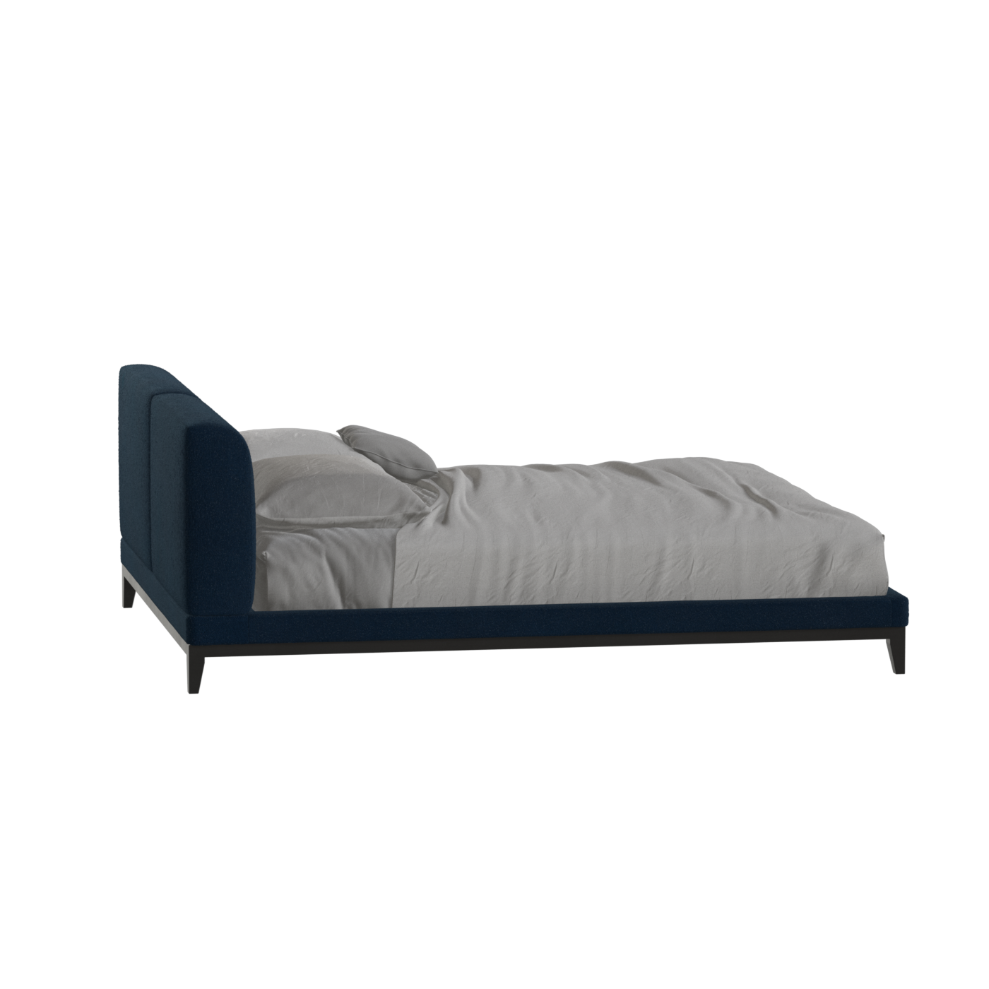 Infinity Upholstered Double Bed with Elegant Headboard
