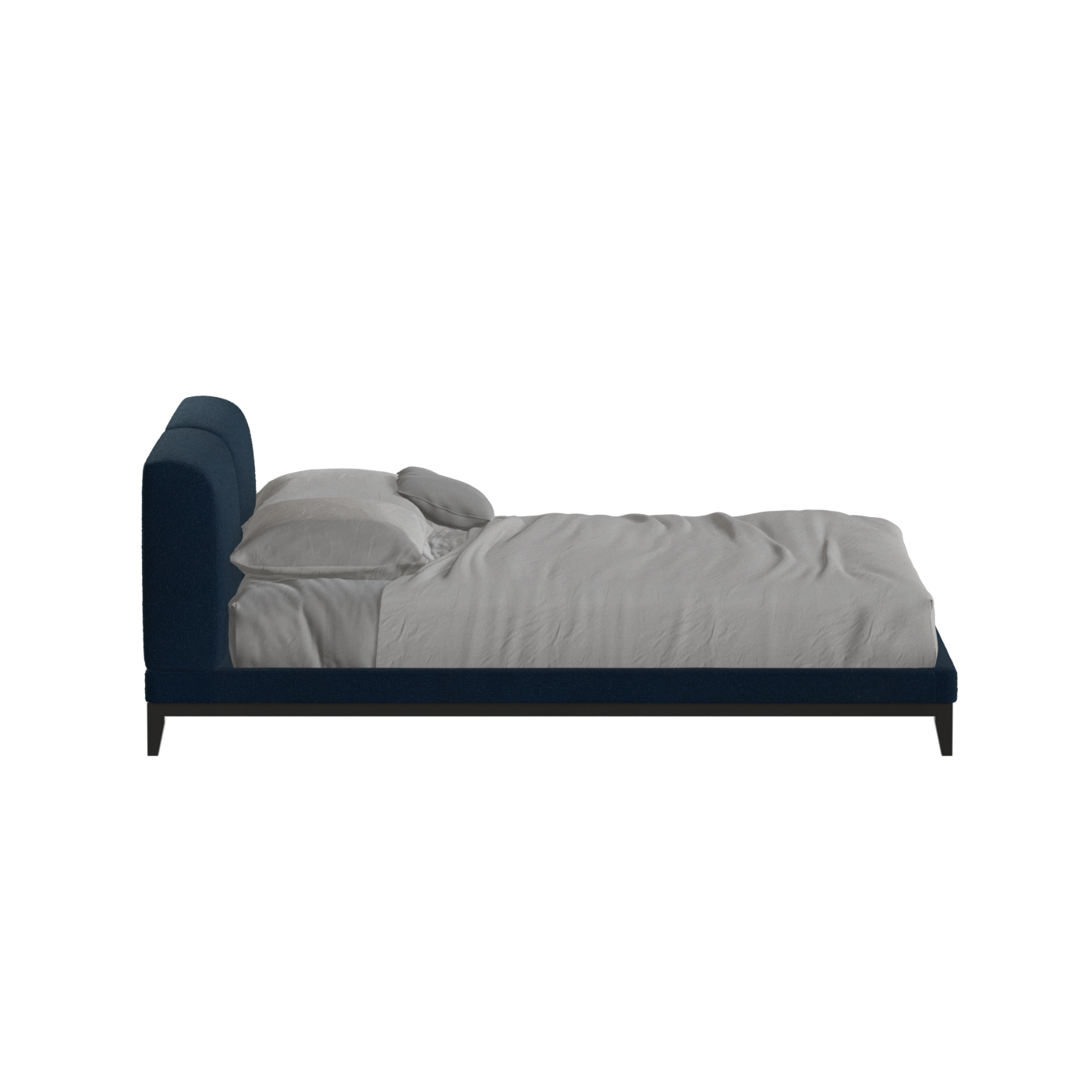 Infinity Upholstered Double Bed with Elegant Headboard