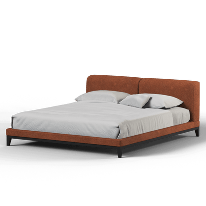 Infinity Upholstered Double Bed with Elegant Headboard