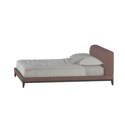 Lit double rembourré Infinity avec tête de lit élégante