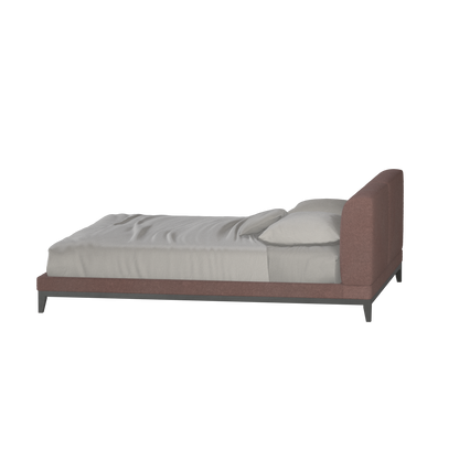Lit double rembourré Infinity avec tête de lit élégante