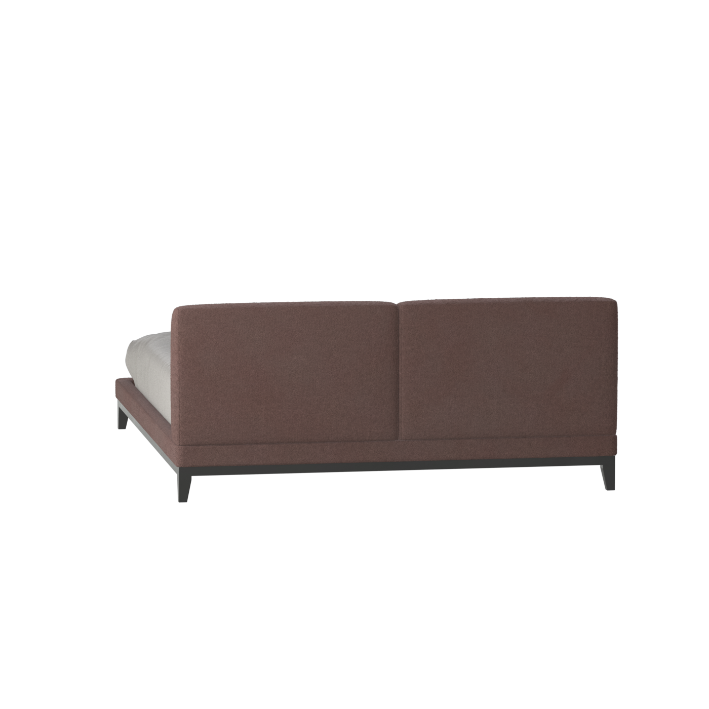 Lit double rembourré Infinity avec tête de lit élégante
