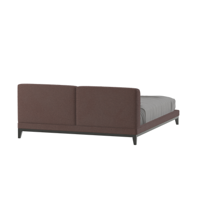 Lit double rembourré Infinity avec tête de lit élégante