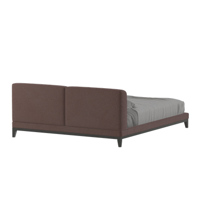 Lit double rembourré Infinity avec tête de lit élégante