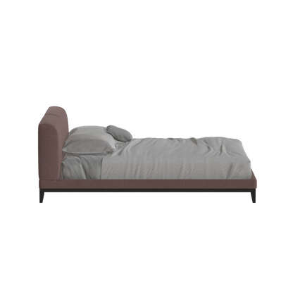 Lit double rembourré Infinity avec tête de lit élégante