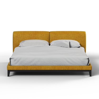 Infinity Upholstered Double Bed with Elegant Headboard