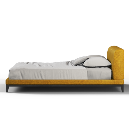 Infinity Upholstered Double Bed with Elegant Headboard