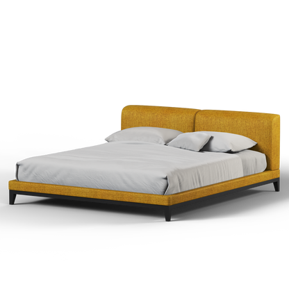 Infinity Upholstered Double Bed with Elegant Headboard