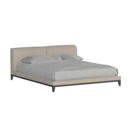 Infinity Upholstered Double Bed with Elegant Headboard