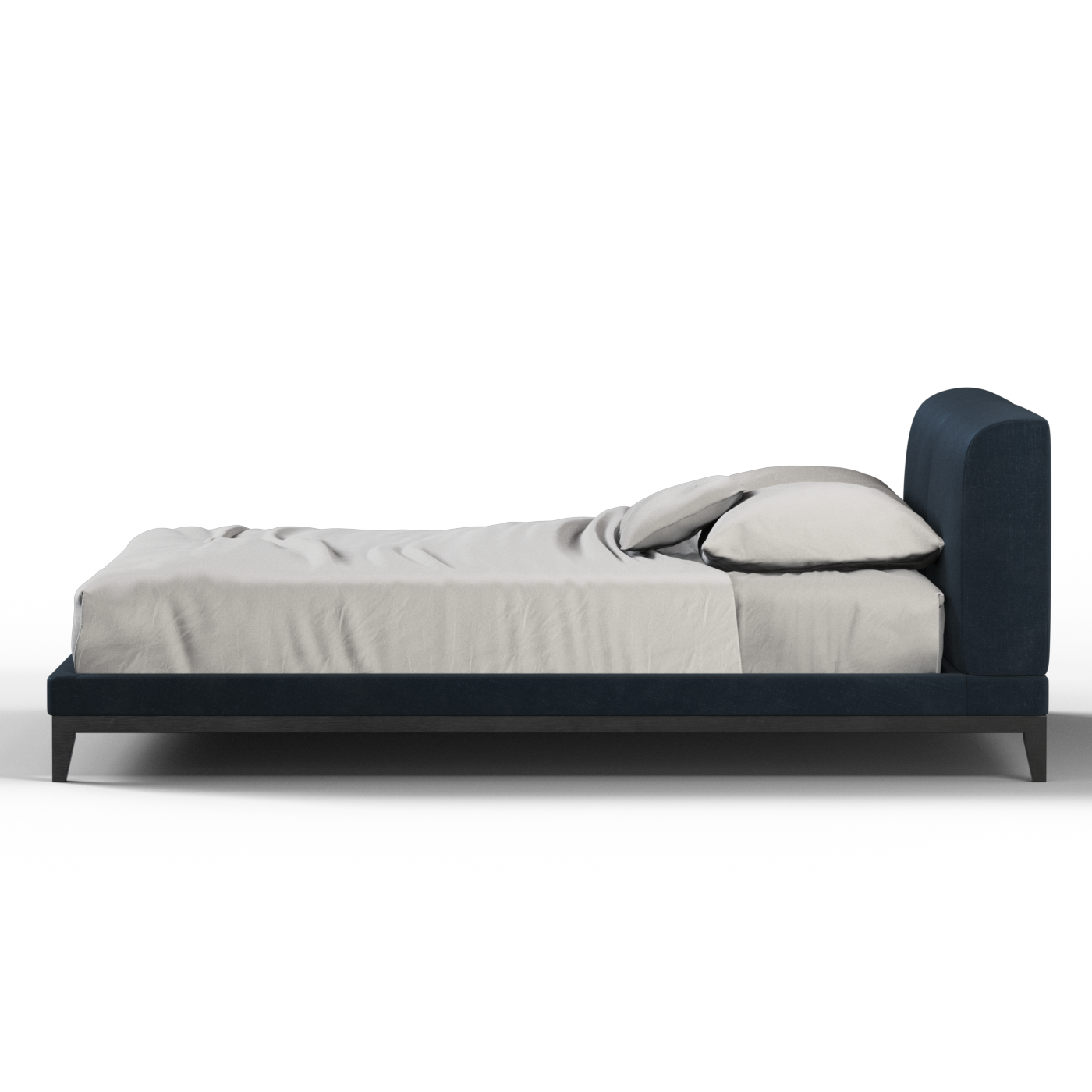 Infinity Upholstered Double Bed with Elegant Headboard
