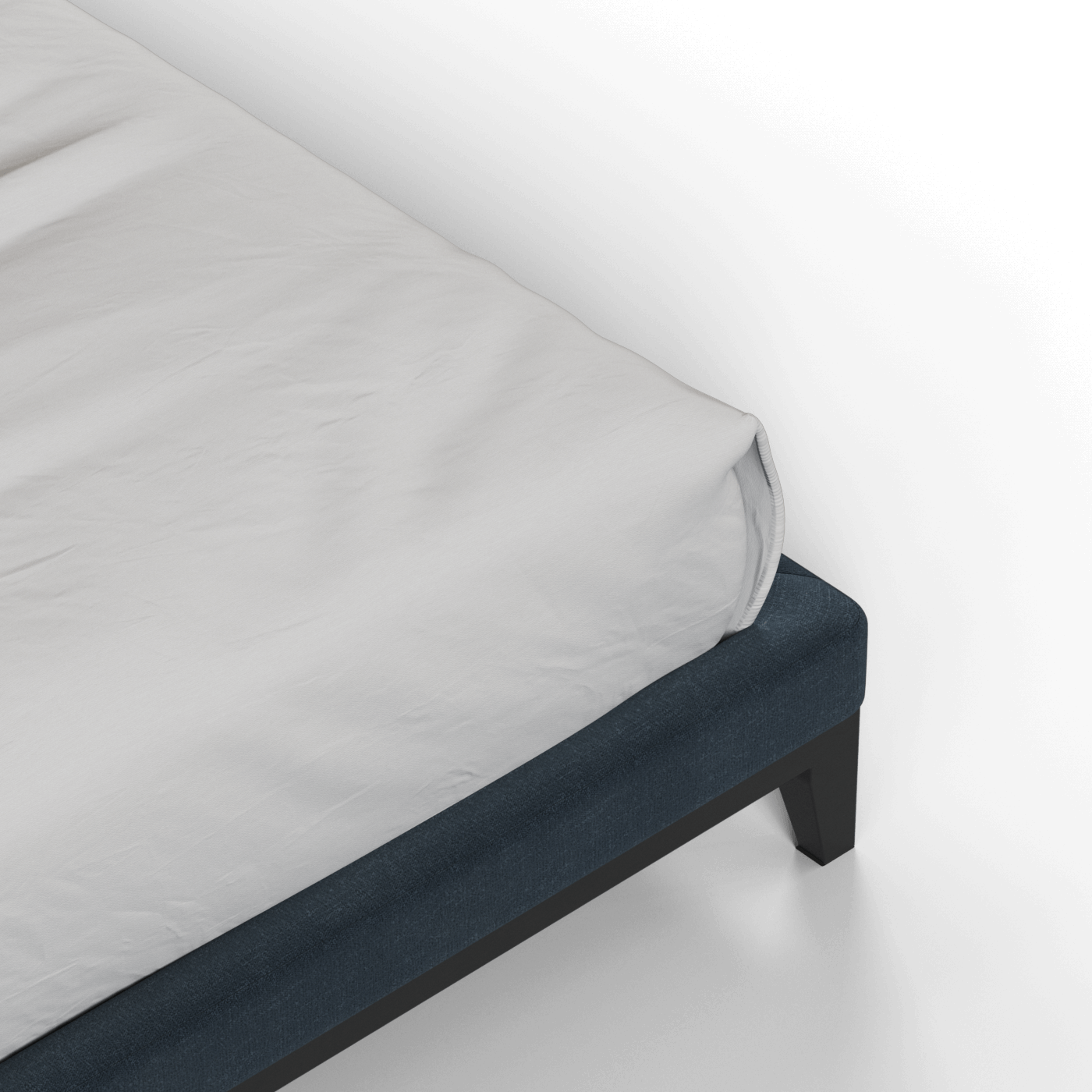 Infinity Upholstered Double Bed with Elegant Headboard