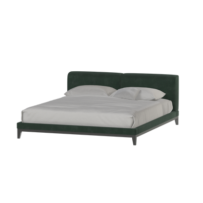 Infinity Upholstered Double Bed with Elegant Headboard