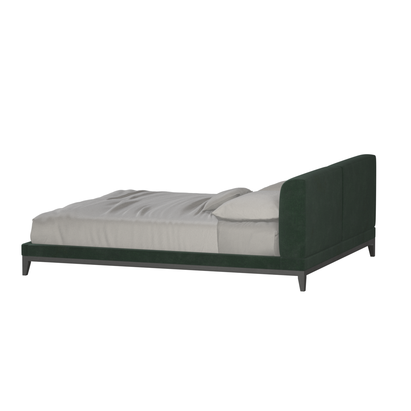 Infinity Upholstered Double Bed with Elegant Headboard