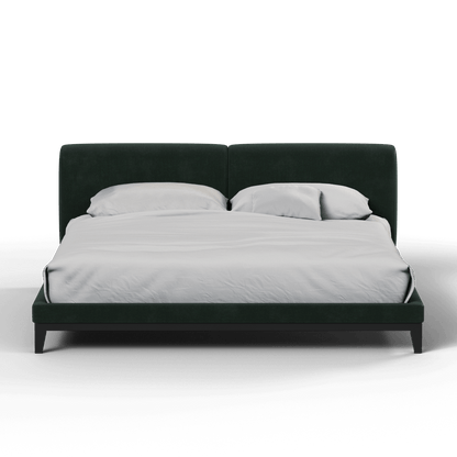 Infinity Upholstered Double Bed with Elegant Headboard