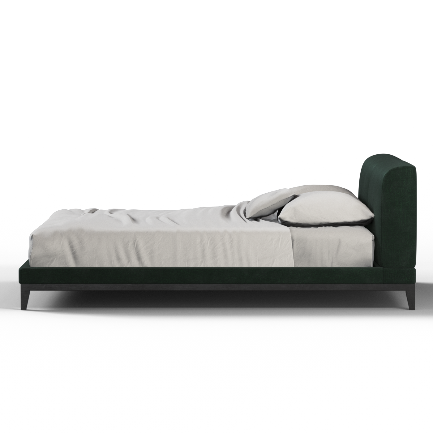 Infinity Upholstered Double Bed with Elegant Headboard