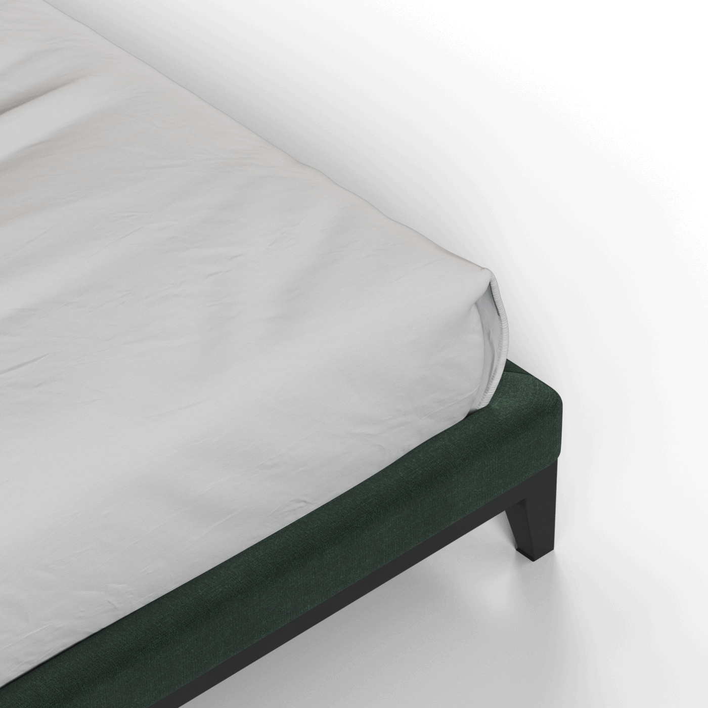 Infinity Upholstered Double Bed with Elegant Headboard