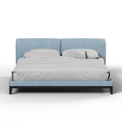 Infinity Upholstered Double Bed with Elegant Headboard