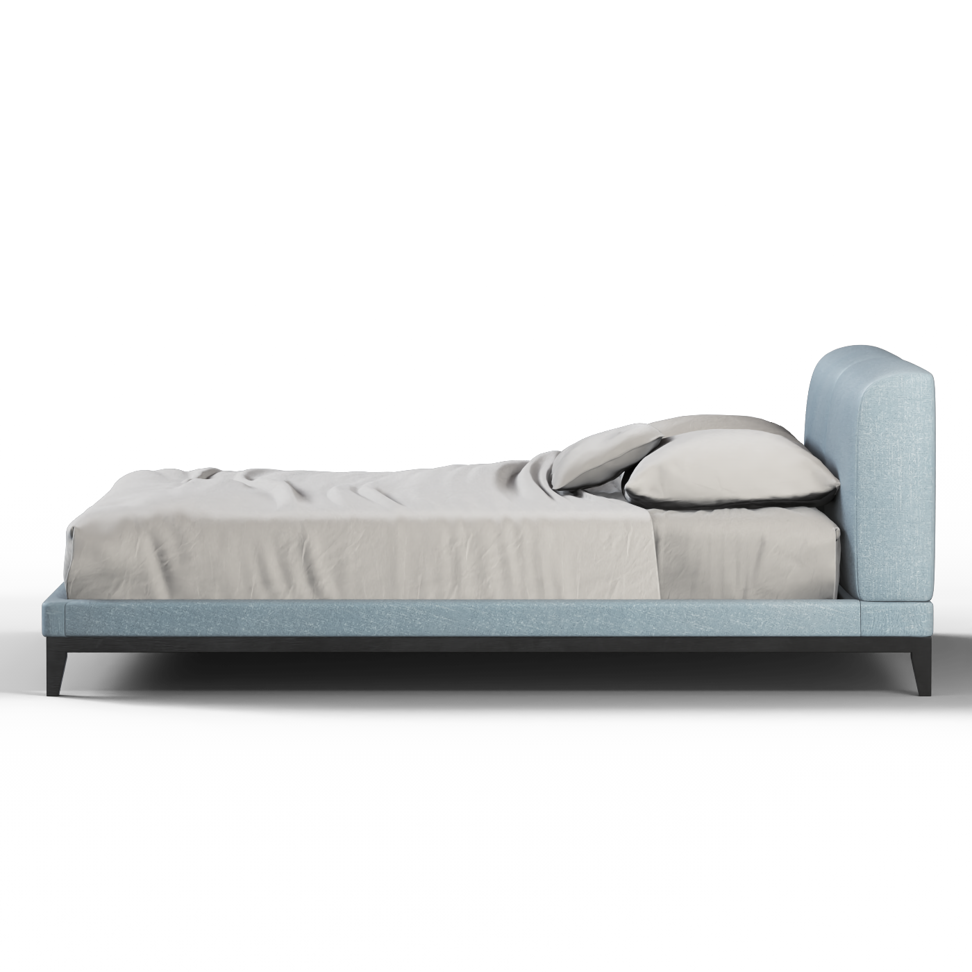 Infinity Upholstered Double Bed with Elegant Headboard