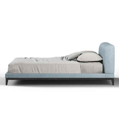 Infinity Upholstered Double Bed with Elegant Headboard