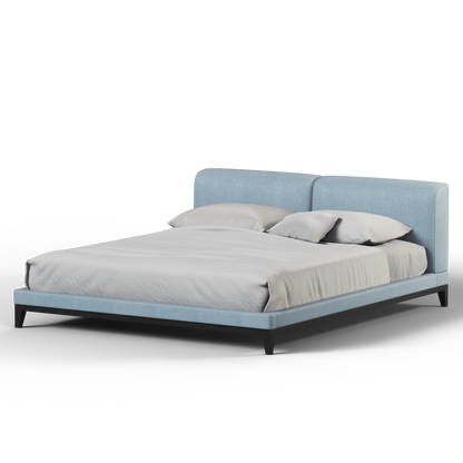 Infinity Upholstered Double Bed with Elegant Headboard