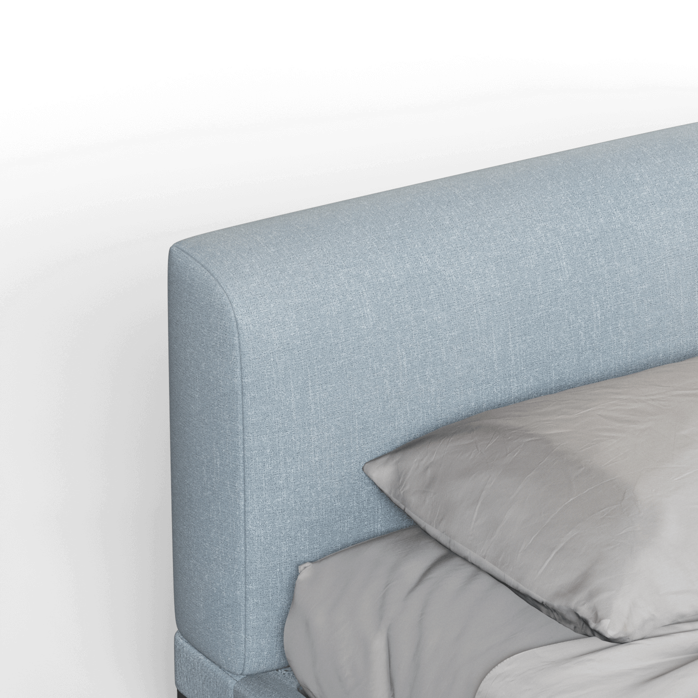 Infinity Upholstered Double Bed with Elegant Headboard