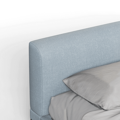 Infinity Upholstered Double Bed with Elegant Headboard