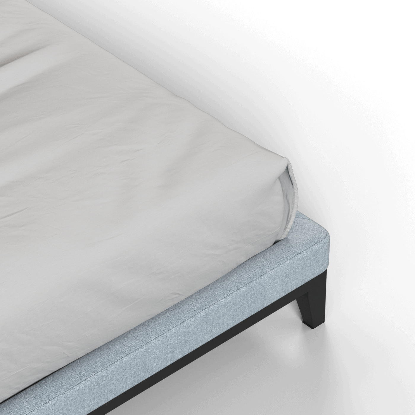 Infinity Upholstered Double Bed with Elegant Headboard
