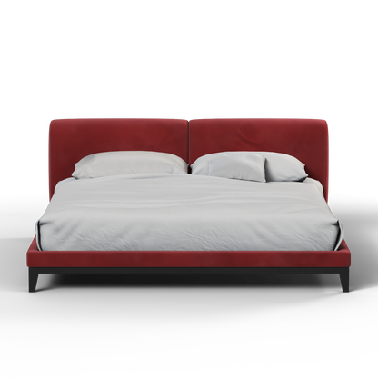 Infinity Upholstered Double Bed with Elegant Headboard