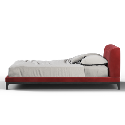 Infinity Upholstered Double Bed with Elegant Headboard