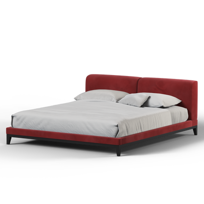 Infinity Upholstered Double Bed with Elegant Headboard